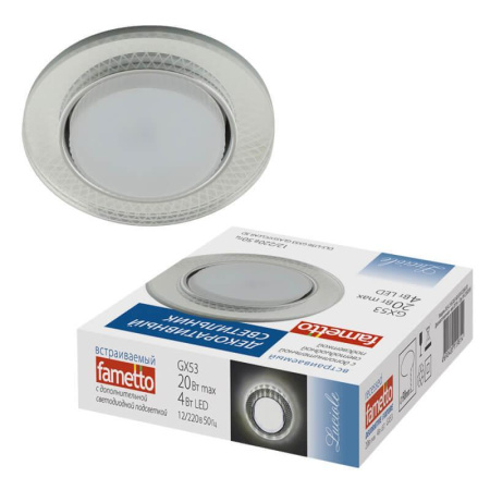 Точечные светильники — Встраиваемый светильник Fametto Luciole DLS-L156 GX53 GLASSY/CLEAR 3D купить в 