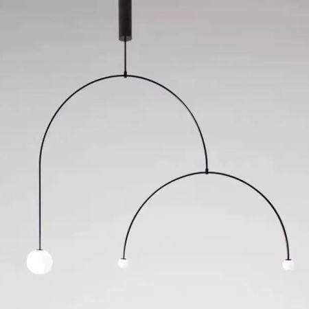 Подвесные светильники — Подвесной светильник iLamp North 8628P/3 BK-WH купить в 