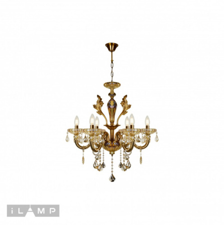 Люстры подвесные — Подвесная люстра iLamp 81069-6 BR купить в 