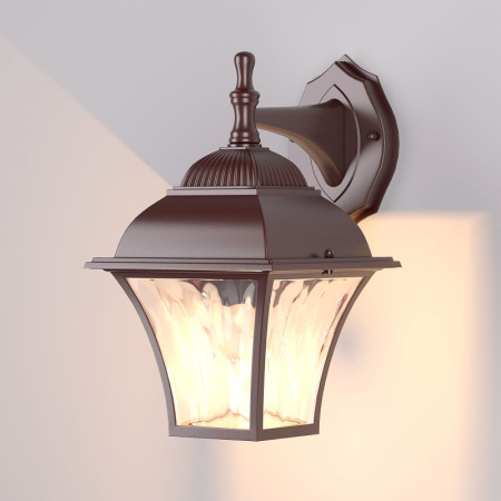 Уличные настенные светильники — Светильник настенный Elektrostandard GL 1009D шоколад купить в 