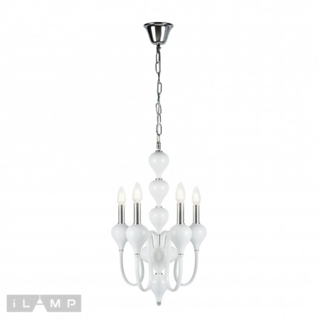Люстры подвесные — Подвесная люстра iLamp 88003-4 WH купить в 