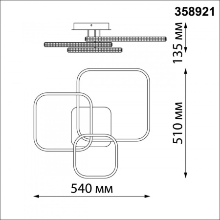 Люстры на штанге — Люстра на штанге Novotech 358921 купить в 