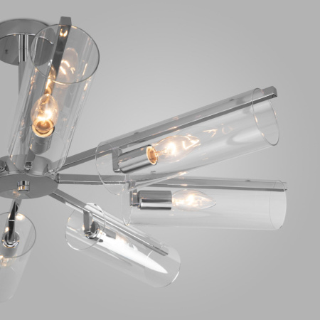 Люстры на штанге — Люстра на штанге Eurosvet 70144/8 хром купить в 