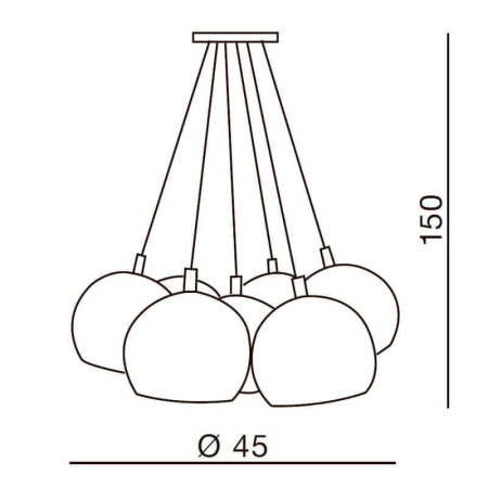 Подвесные светильники — Подвесной светильник Azzardo Noa multicolor AZ1324 купить в 