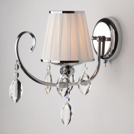 Настенные бра — Бра Eurosvet 10021/1 хром/прозрачный хрусталь Strotskis купить в 