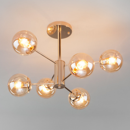 Люстры на штанге — Люстра на штанге Eurosvet 30166/6 золото купить в 