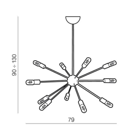 Люстры подвесные — Подвесная люстра Azzardo Orbit AZ1657 купить в 