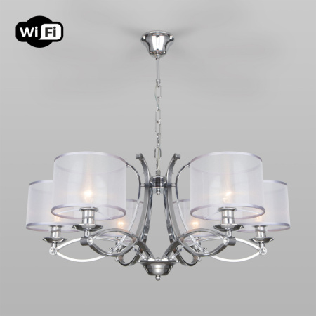 Люстры подвесные — Подвесная люстра Eurosvet 60124/6 хром Smart (60109/6) купить в 