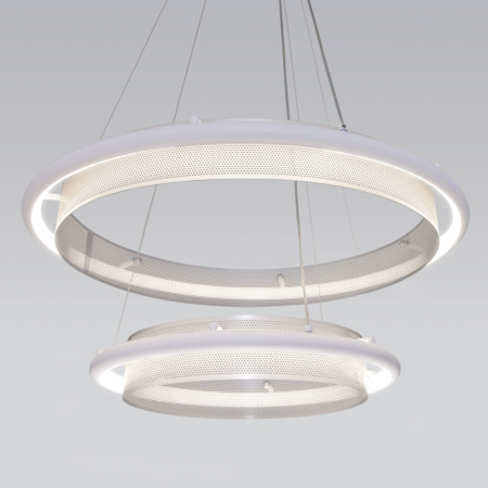 Люстры подвесные — Подвесная люстра Eurosvet 90241/2 белый/ серебро Smart купить в 