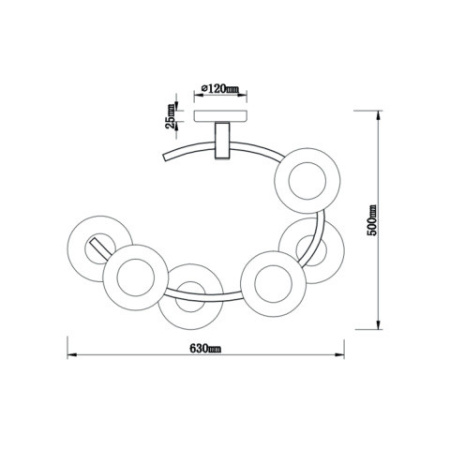 Люстры на штанге — Люстра на штанге Vele Luce VL5004P62 купить в 