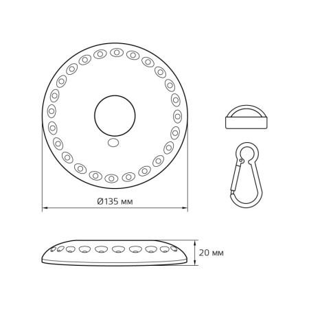 Фонари — Фонарь Gauss GF003 купить в 