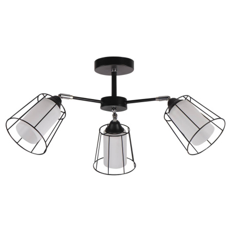 Люстры на штанге — Потолочная люстра IMEX MD.24380-3-S BK+CH купить в 