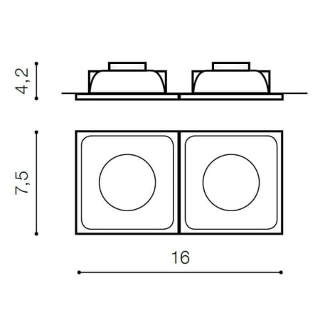Cветильники потолочные встраиваемые — Встраиваемый светильник Azzardo Pio 2 AZ1720 купить в  Cветильники потолочные встраиваемые — Встраиваемый светильник Azzardo Pio 2 AZ1720 купить в