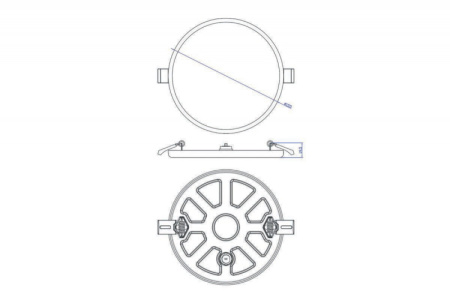 Влагозащищенные точечные светильники — Влагозащищенный светильник Donolux DL20091R15N1W IP44 купить в 