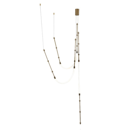Подвесные светильники — Подвесной светодиодный светильник Indigo Corda 14010/3P Brass V000064L купить в  Подвесные светильники — Подвесной светодиодный светильник Indigo Corda 14010/3P Brass V000064L купить в