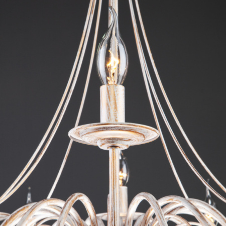 Люстры подвесные — Подвесная люстра Eurosvet 60015/16 белый с золотом купить в 