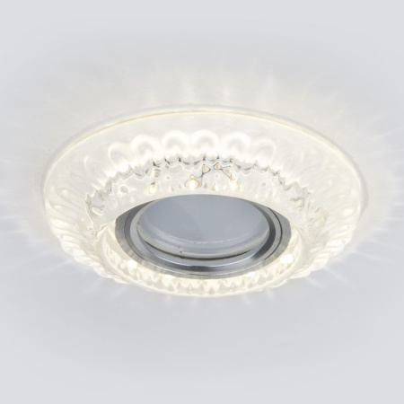 Встраиваемые точечные светильники — Встраиваемый светильник Elektrostandard 7247 MR16 СL прозрачный купить в 