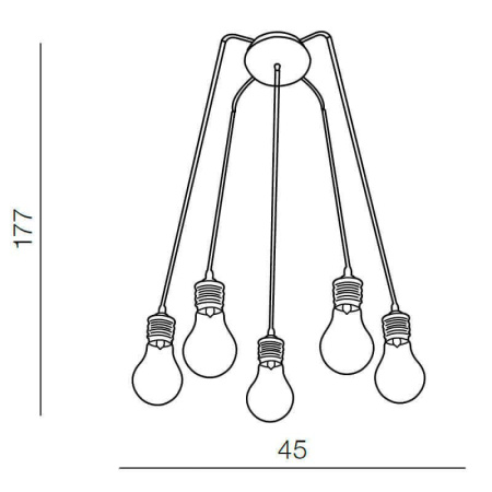 Подвесные светильники — Подвесной светильник Azzardo Otus 5 AZ1645 купить в 