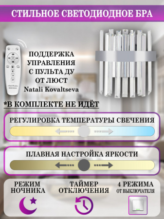 Настенные бра — Бра Natali Kovaltseva LED LAMPS 81123/1W купить в  Настенные бра — Бра Natali Kovaltseva LED LAMPS 81123/1W купить в