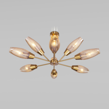 Люстры на штанге — Люстра на штанге Eurosvet 60140/9 золото купить в 