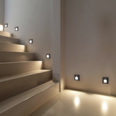 Подсветка стен и ступеней — Подсветка ступеней лестницы Denkirs DK1020-BK купить в 