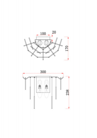 Настенные бра — Бра Freya FR5104WL-02BS купить в 