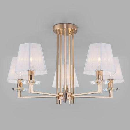 Люстры на штанге — Люстра на штанге Eurosvet 60114/5 золото купить в 
