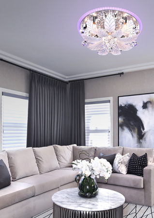 Люстры накладные — Накладная люстра Eurosvet 80111/8 хром/синий+красный+фиолетовый купить в 