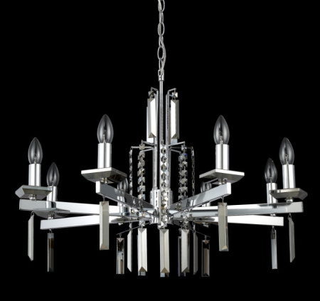 Люстры подвесные — Подвесная люстра Crystal Lux MARRON SP8 CHROME купить в 