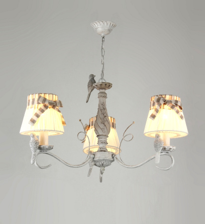 Люстры подвесные — 3083/3 белый с патиной золото купить в 