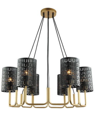 Люстры подвесные — Подвесная люстра Lumien Hall Ноэль 4005/6P-GD-BK купить в 