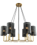 Люстры подвесные — Подвесная люстра Lumien Hall Ноэль 4005/6P-GD-BK купить в 