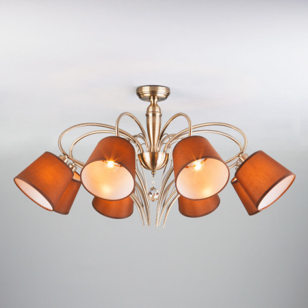 Люстры на штанге — Люстра на штанге Eurosvet 60074/8 античная бронза купить в 