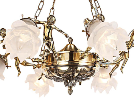 Люстры подвесные — Подвесная люстра Lumien Hall Эльза H17050/8COP купить в 
