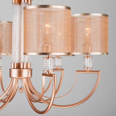 Люстры подвесные — Подвесная люстра Eurosvet 60099/6 перламутровое золото купить в 