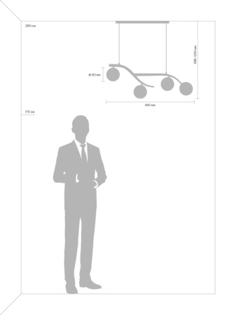 Люстры подвесные — Подвесная люстра Freya FR8014PL-04BS купить в 