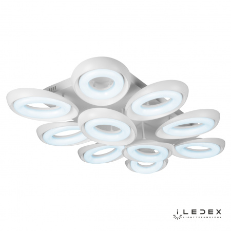 Свет для дома — Потолочная люстра iLedex Fancy FS-011-X10 240W WH купить в  Свет для дома — Потолочная люстра iLedex Fancy FS-011-X10 240W WH купить в