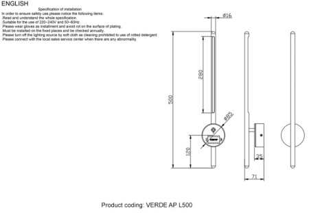 Настенные бра — Бра Crystal Lux VERDE AP L500 BLACK купить в  Настенные бра — Бра Crystal Lux VERDE AP L500 BLACK купить в