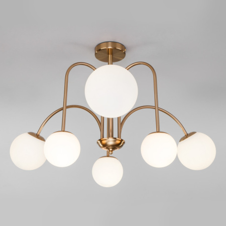 Люстры на штанге — Люстра на штанге Eurosvet 30177/6 латунь купить в 