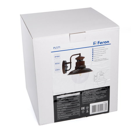 Уличные настенные светильники — Светильник настенный Feron 11625 купить в 