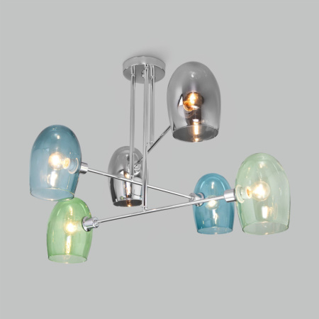 Люстры на штанге — Люстра на штанге Eurosvet 70141/6 хром купить в 