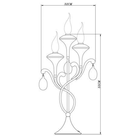 Настольные лампы — Настольная лампа ARTE Lamp A3239LT-3WH купить в  Настольные лампы — Настольная лампа ARTE Lamp A3239LT-3WH купить в