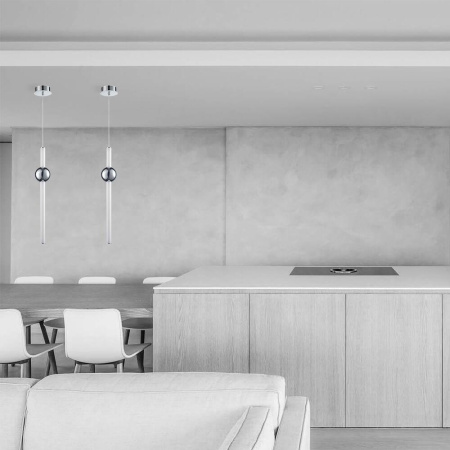 Подвесные светильники — Подвесной светодиодный светильник Lumien Hall Greniya LH8023/1PB-CR-WT купить в 