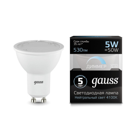Светодиодные лампы — Светодиодная лампа Gauss 101506205-D купить в  Светодиодные лампы — Светодиодная лампа Gauss 101506205-D купить в