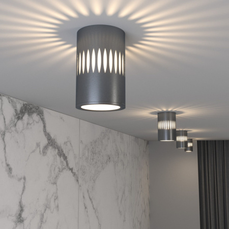 Накладные точечные светильники — Накладной светильник Elektrostandard DLS026 7W 4200К графит купить в 