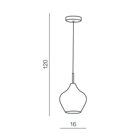 Подвесные светильники — Подвесной светильник Azzardo Amber milano 1 AZ2148 купить в 