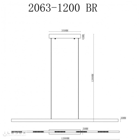 Линейные светильники — Линейный светильник iLedex 2063-1200 BR купить в  Линейные светильники — Линейный светильник iLedex 2063-1200 BR купить в