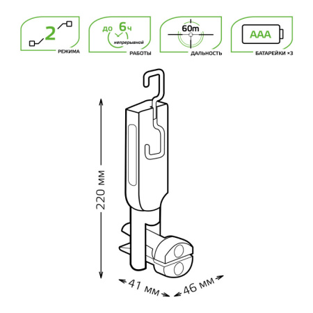 Фонари — Фонарь Gauss GF503 купить в 