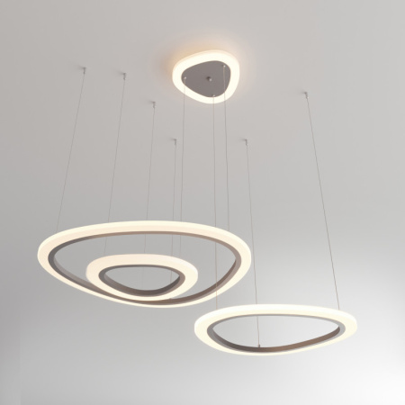 Люстры подвесные — Подвесная люстра Eurosvet 90230/3 серебро купить в 