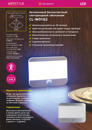 Настенные бра — Бра Artstyle cl-w01g2 купить в 